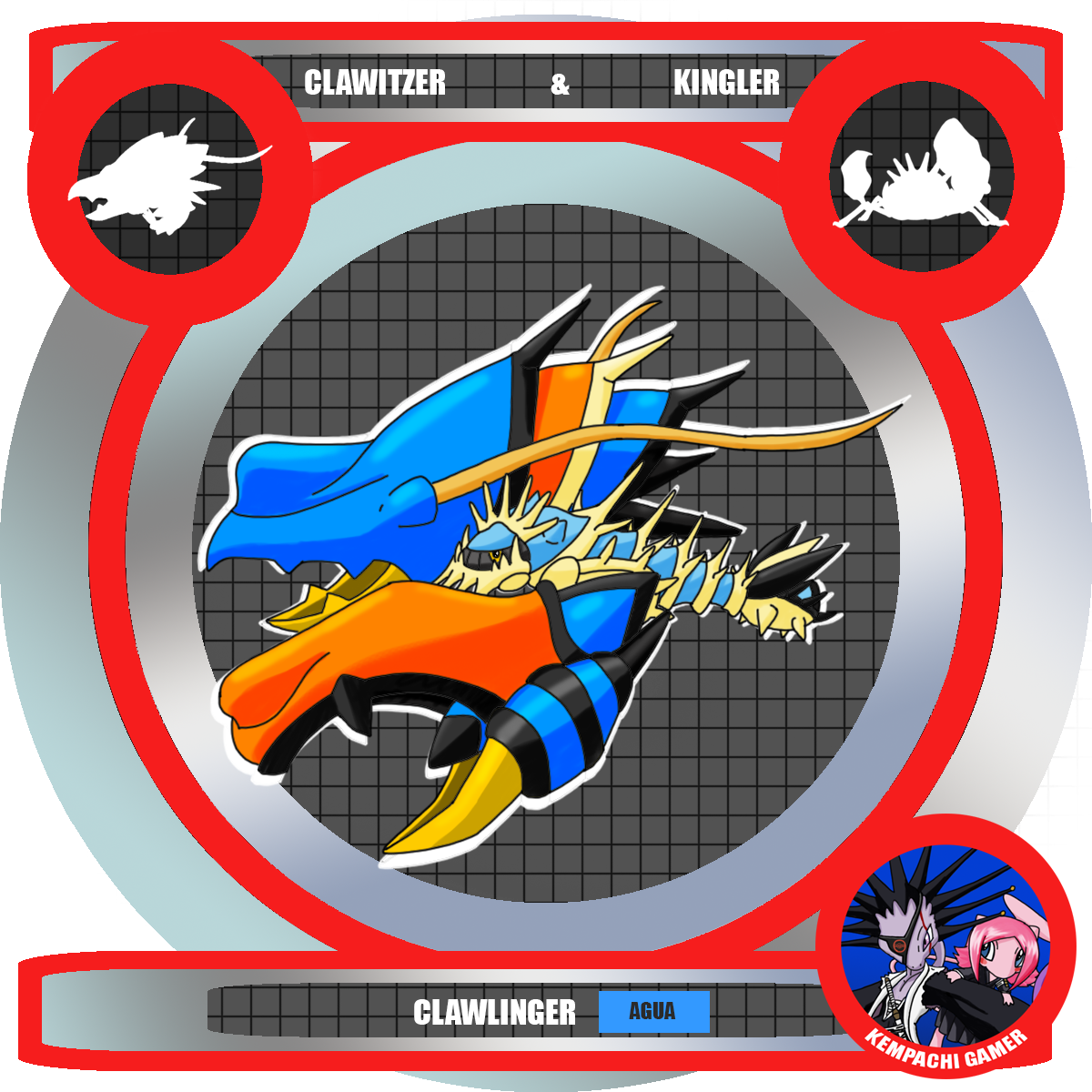 Siempre Me Han Gustado Clawitzer Y Kingler Por El Aspecto - Fusiones Pokemon (1200x1200), Png Download
