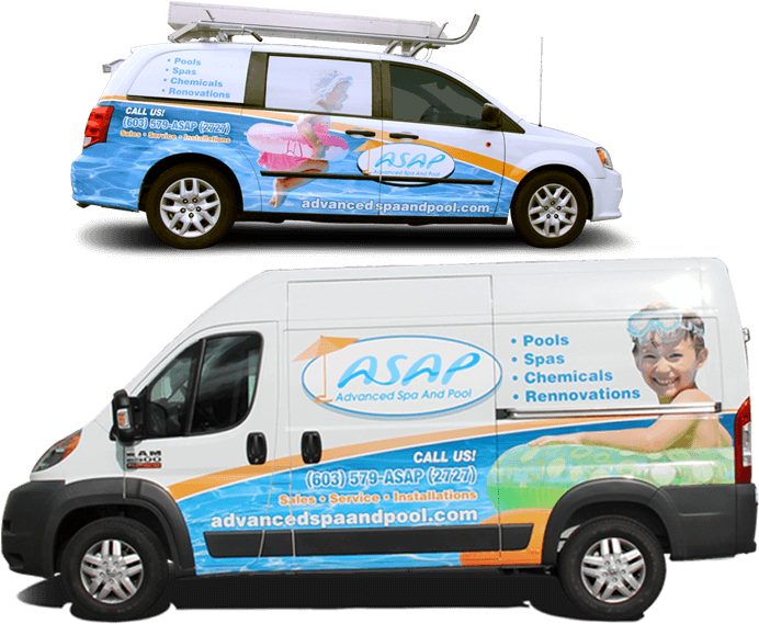 Asap Vans Fleet Vehicles Wrap - Compact Van (750x638), Png Download