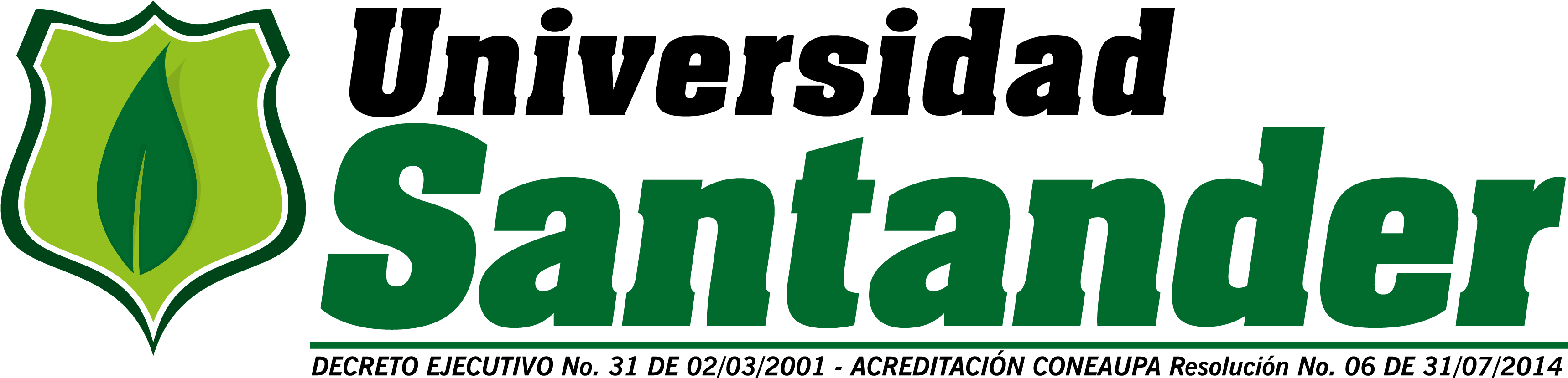 Universidad De Santander Panamá - Universidad Santander Panama (3543x945), Png Download