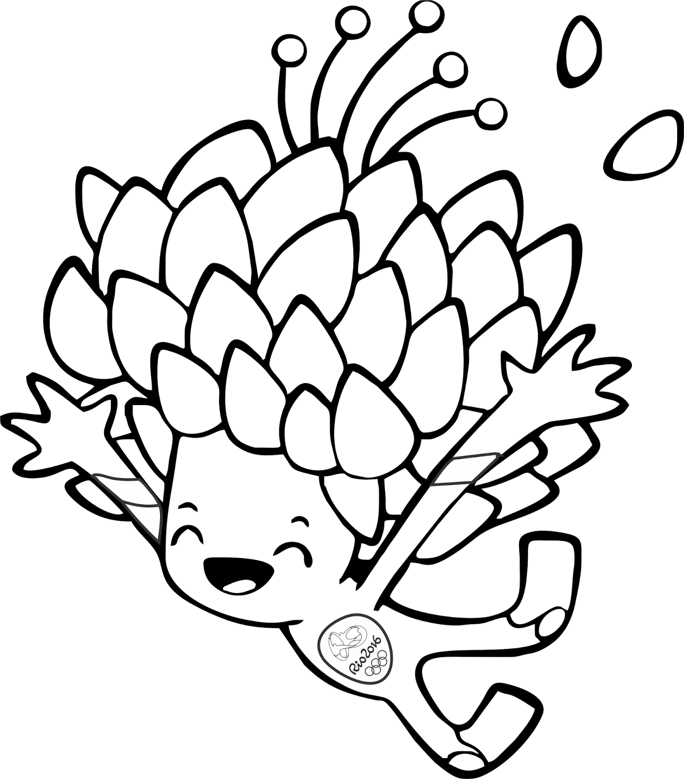 Download Mascotes Olimpiadas E Paralimpiadas Rio 16 Para Colorir Mascote Da Copa 16 Tom Para Colorir Png Image With No Background Pngkey Com