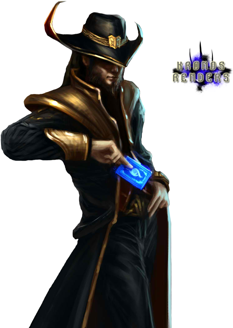 Twisted Fate Png Free Download - Lol Twisted Fate Render (800x1100), Png Download