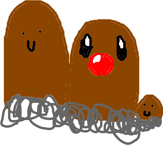 Diglett (1020x608), Png Download