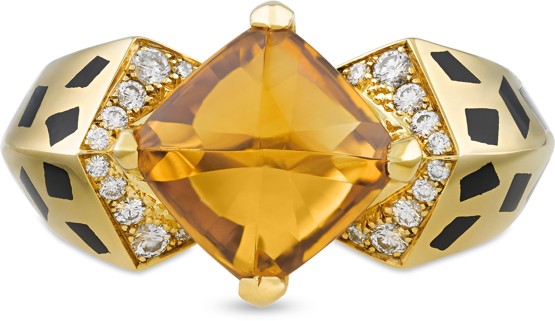 Cartier Citrine Panthère Ring - Ring (2500x2000), Png Download