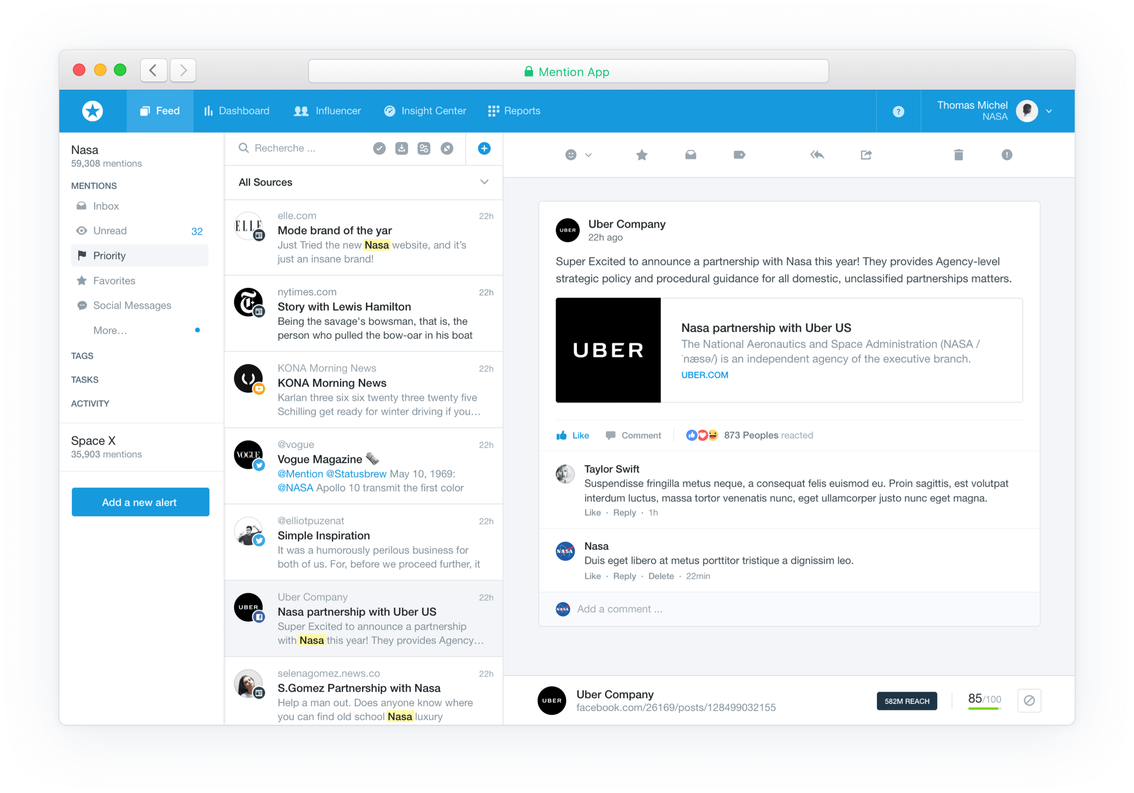 Facebook Monitoring - Instagram Mention Tool (2294x1604), Png Download