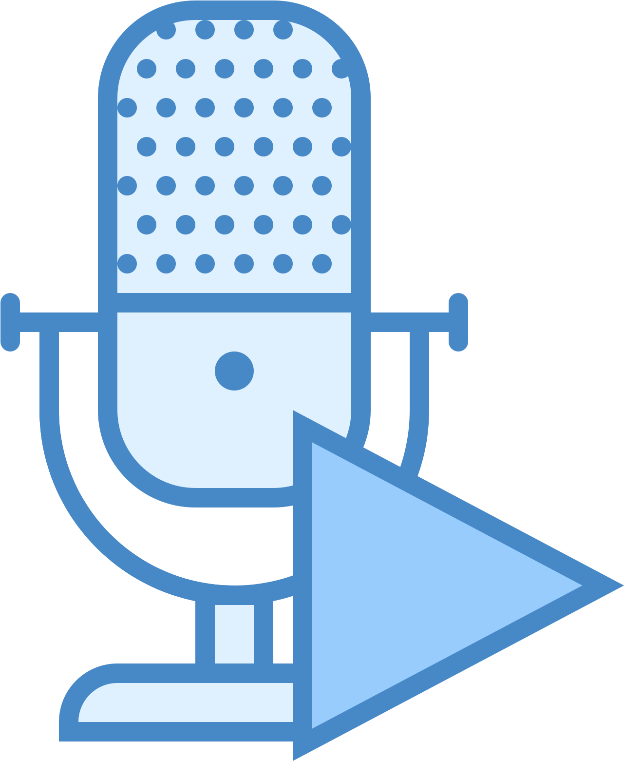 Play Record Icon - Microphone With A Line Through (1600x1600), Png Download