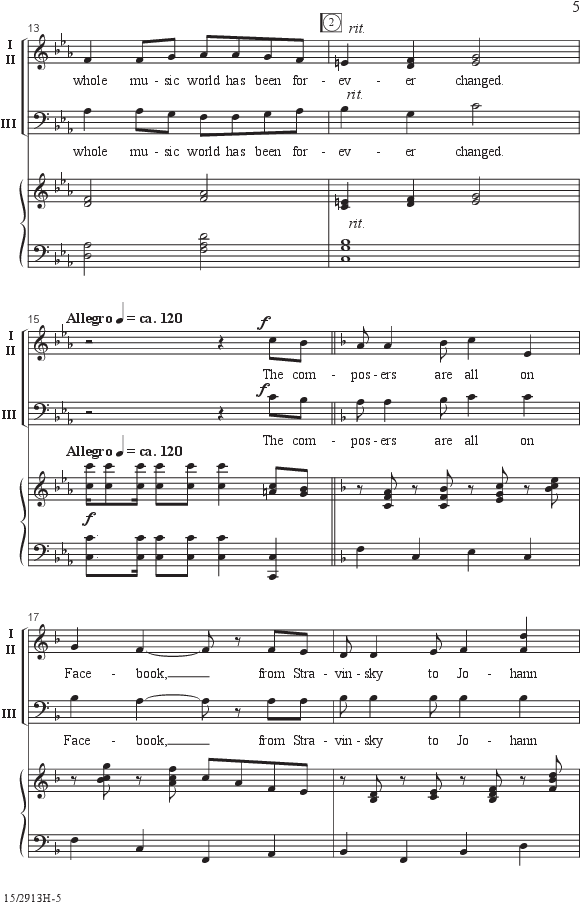 The Composers Are All On Facebook Thumbnail - Piano (672x984), Png Download
