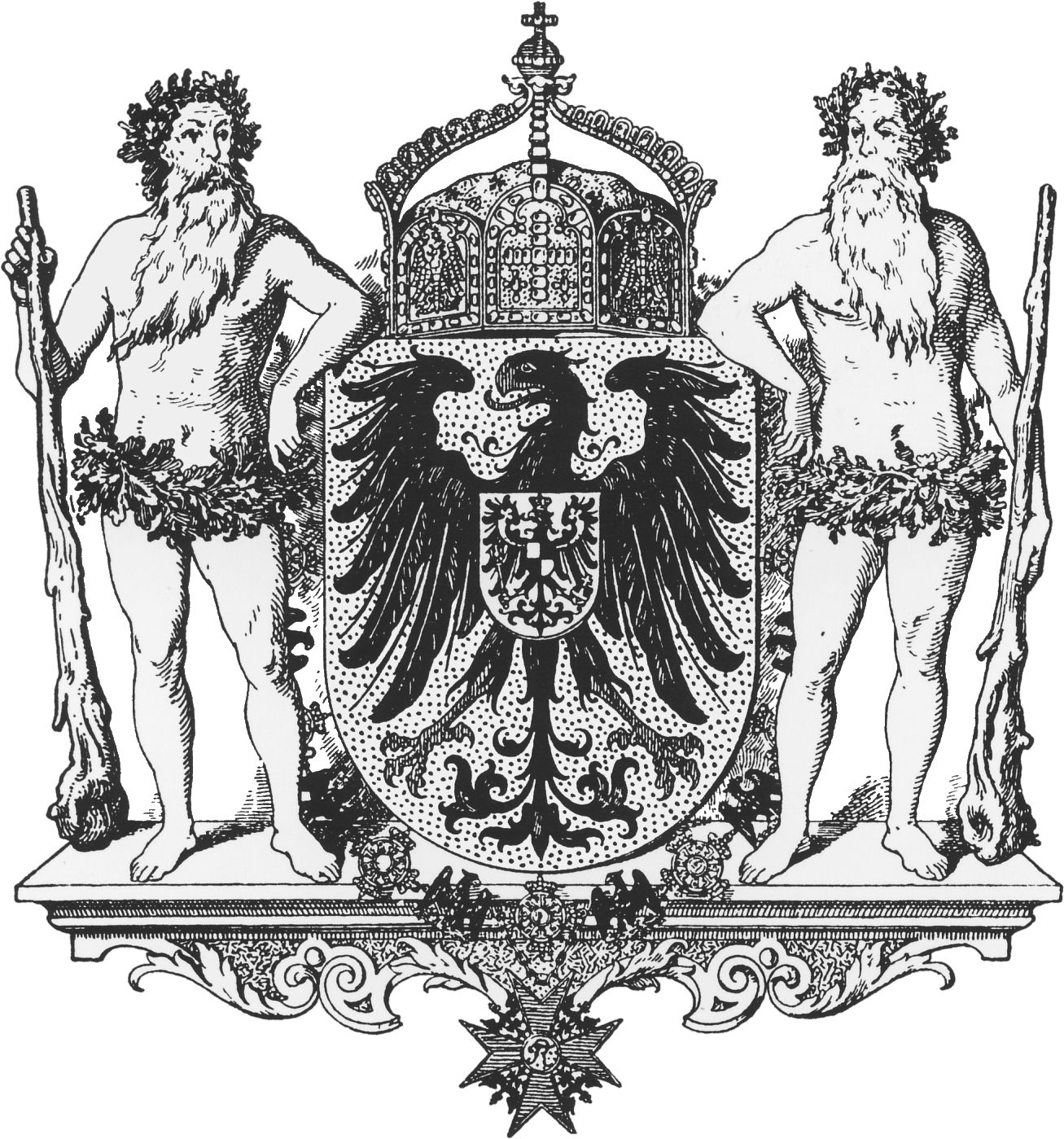 Wappen Deutsches Reich - German Eagle Crest Deutschland Germany Coat Of Arms (1307x1399), Png Download