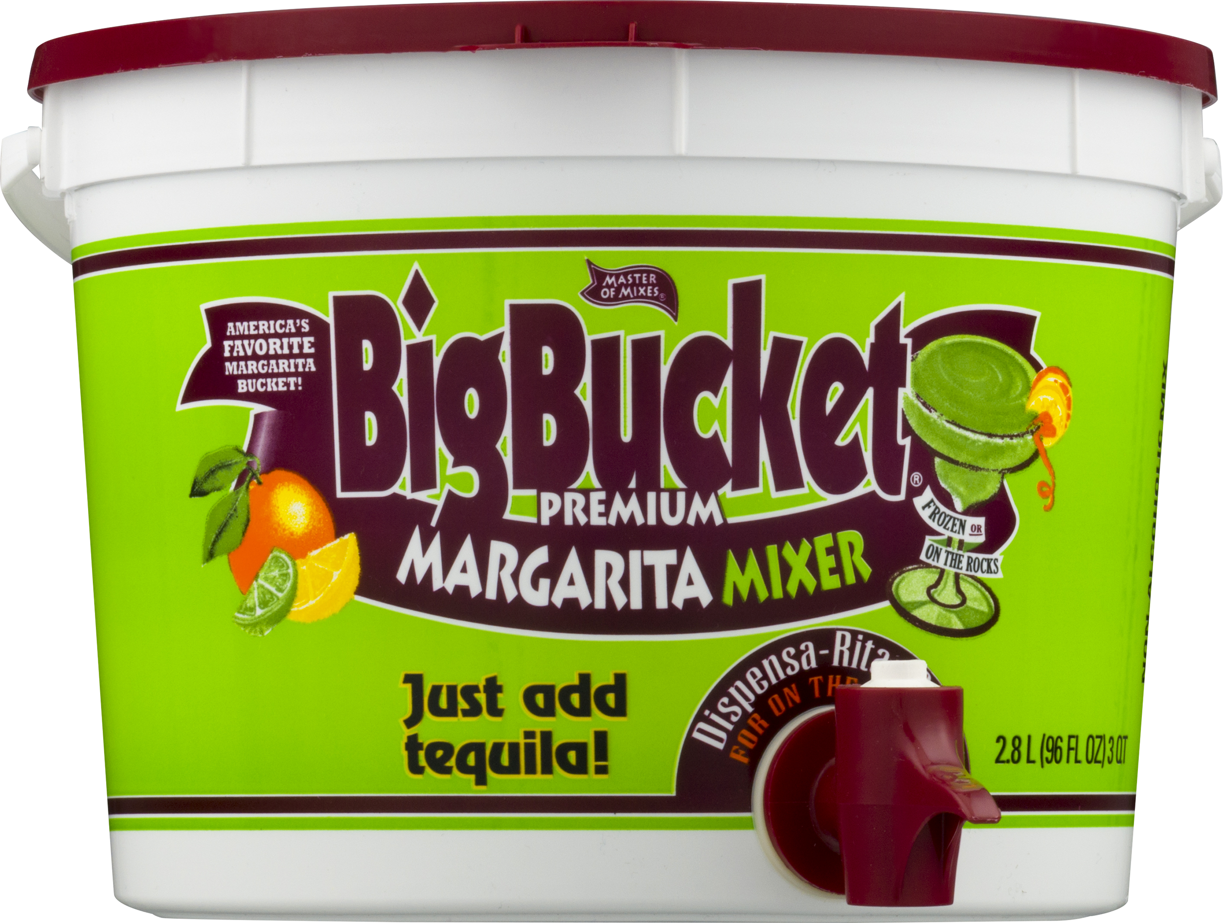 Master Of Mixes Big Bucket Premium Margarita Mixer, - Margarita Tub (2500x1886), Png Download