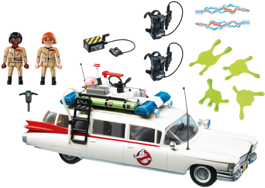 I'm Most Excited About The Firehouse And The Ecto 1 - Playmobil Ghostbusters Ecto-1 9220 (940x658), Png Download