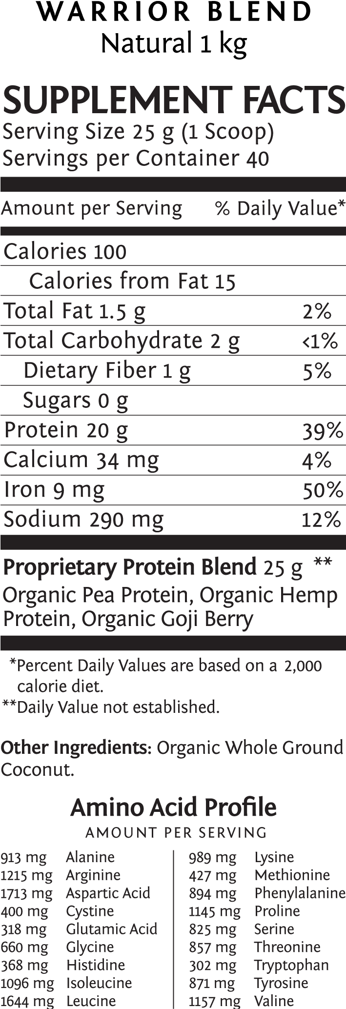 Warrior Blend Natural Protein Powder - Sun Warrior Sun Warrior Natural Rice Protein (708x2075), Png Download