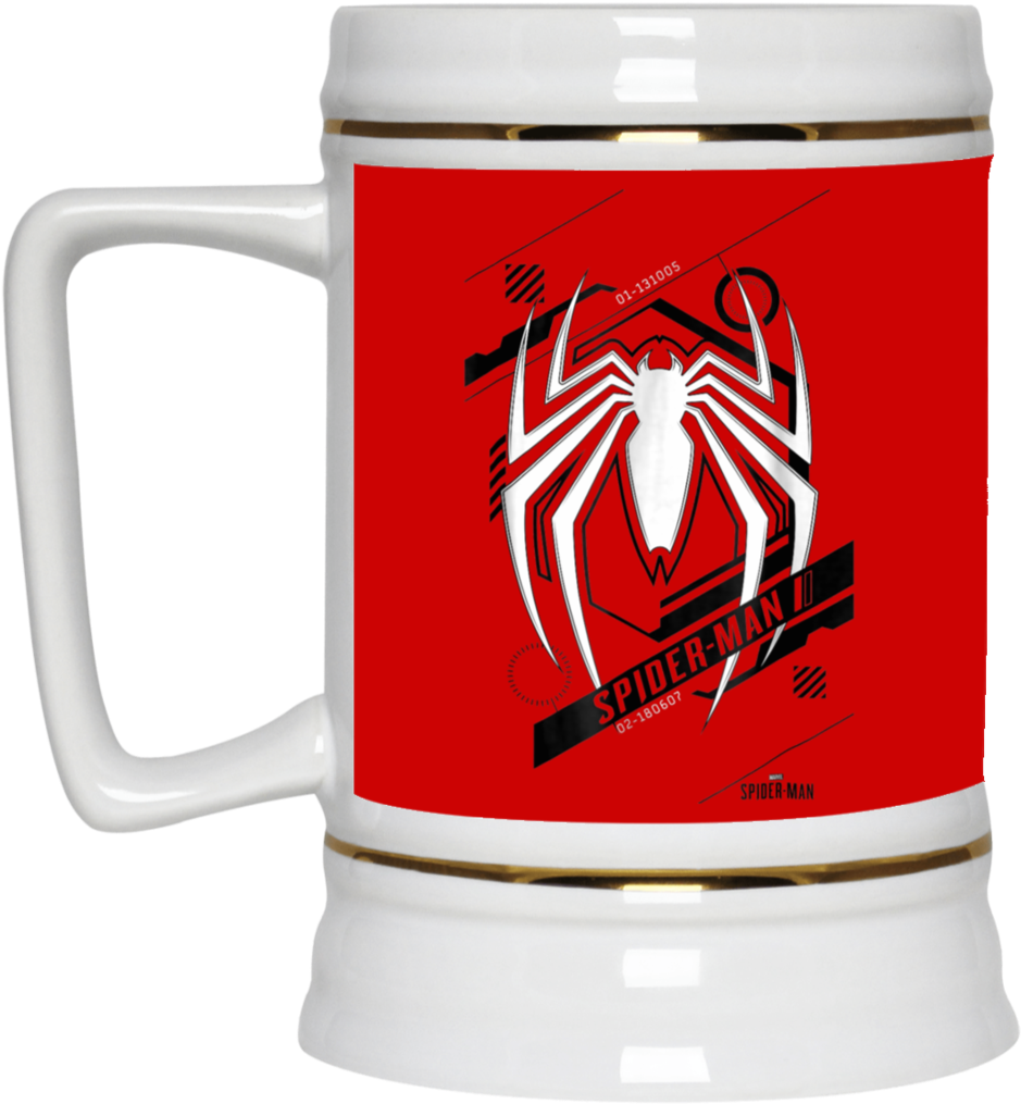 Marvel's Spider-man Game Tech Icon Graphic Beer Stein - De Los Muertos (necklaces & Mugs) (1024x1024), Png Download