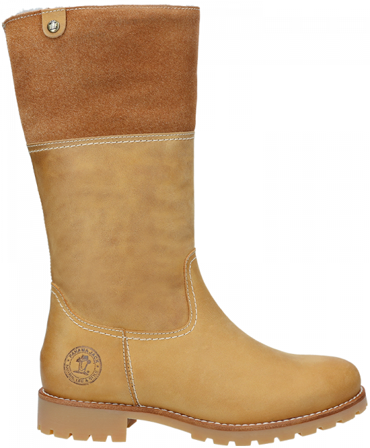 Vintage Leather Boot With A Lining Of Sheepskin - Boot (540x654), Png Download