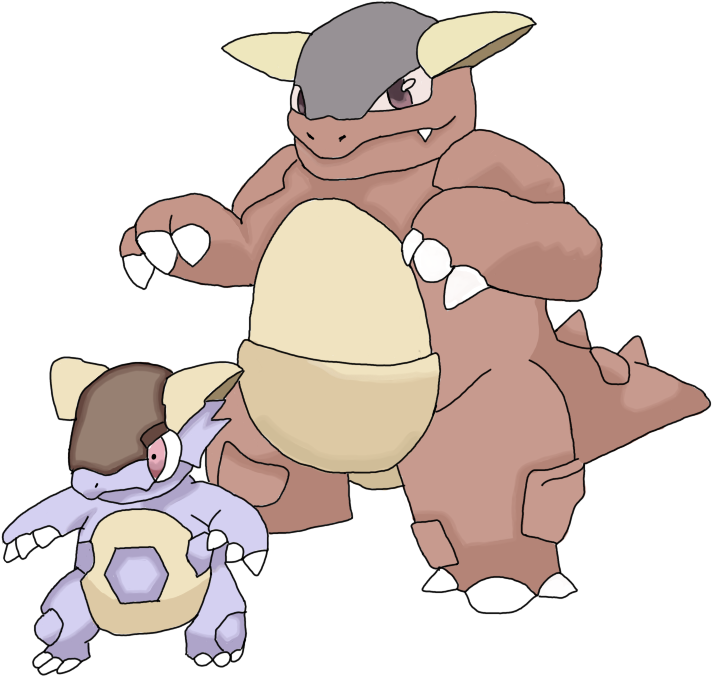 Mega Kangaskhan By Oshanworld D6hki6n 1 - Kangaskhan And Mega Kangaskhan (797x718), Png Download