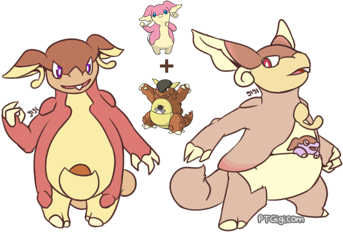Kangaskhan - Ear (711x473), Png Download