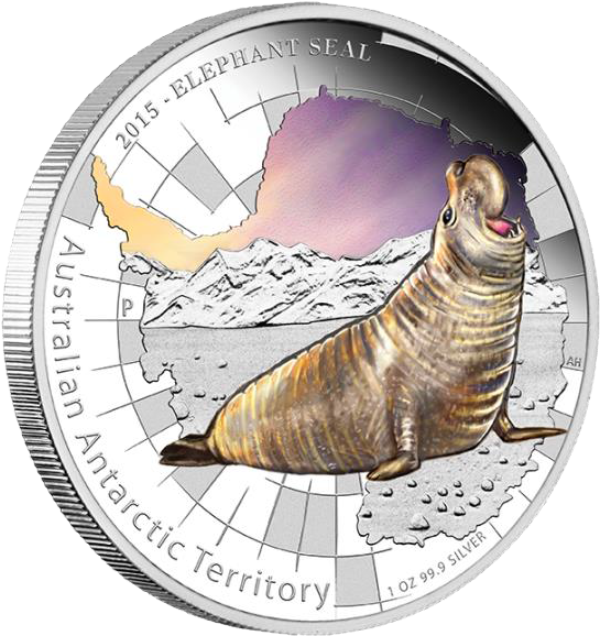 Australia 2015 Antarctic Territory Series Elephant - Australian Antarctic Territory Series (577x577), Png Download