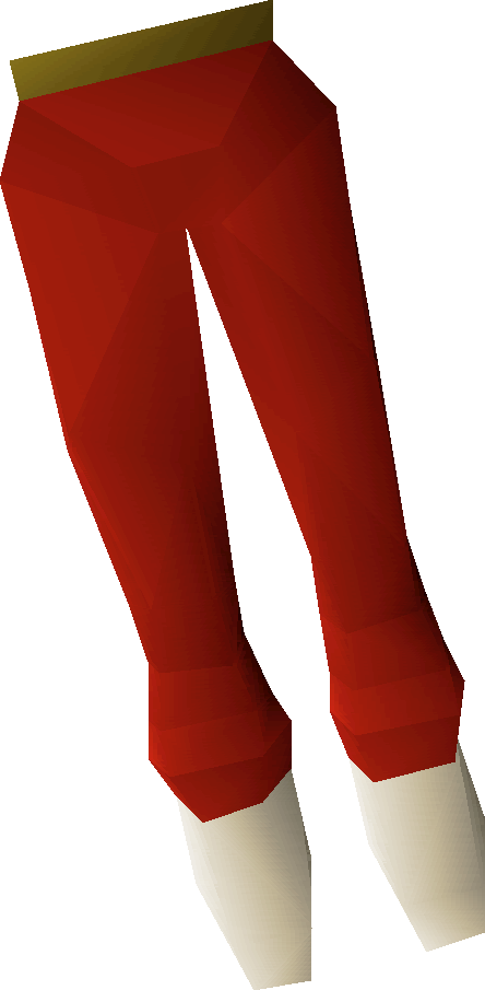 Santa Pantaloons Are Obtained From Completing The 2014 - Runescape Red Pants (444x905), Png Download