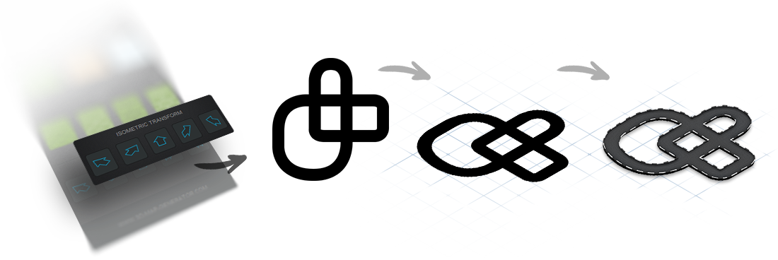 Bring Your Basic Shape Into An Isometric Orientation (1100x368), Png Download
