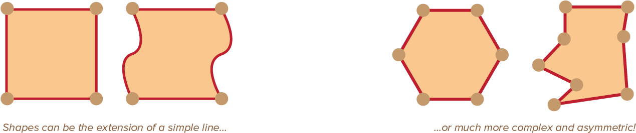 Shapes Clipart - Design (1309x304), Png Download