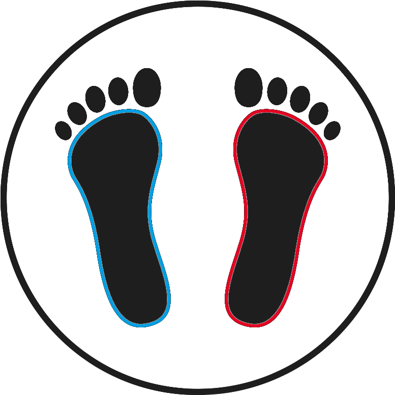 Foot Clipart Insole - Baby Footprint And Handprint (800x800), Png Download