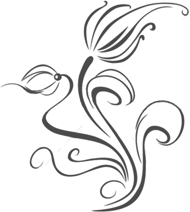 Twirl Daisy - Enredadera Blanco Y Negro Bordado (666x787), Png Download