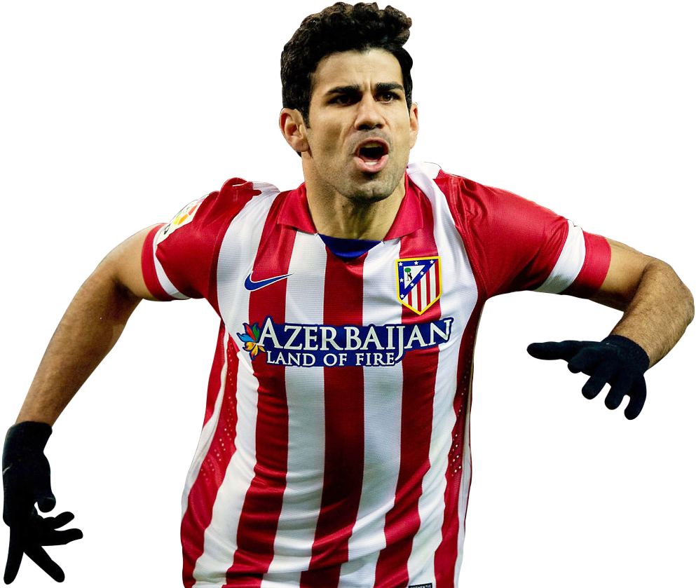 Diego Costa - Atlético Madrid (1080x877), Png Download