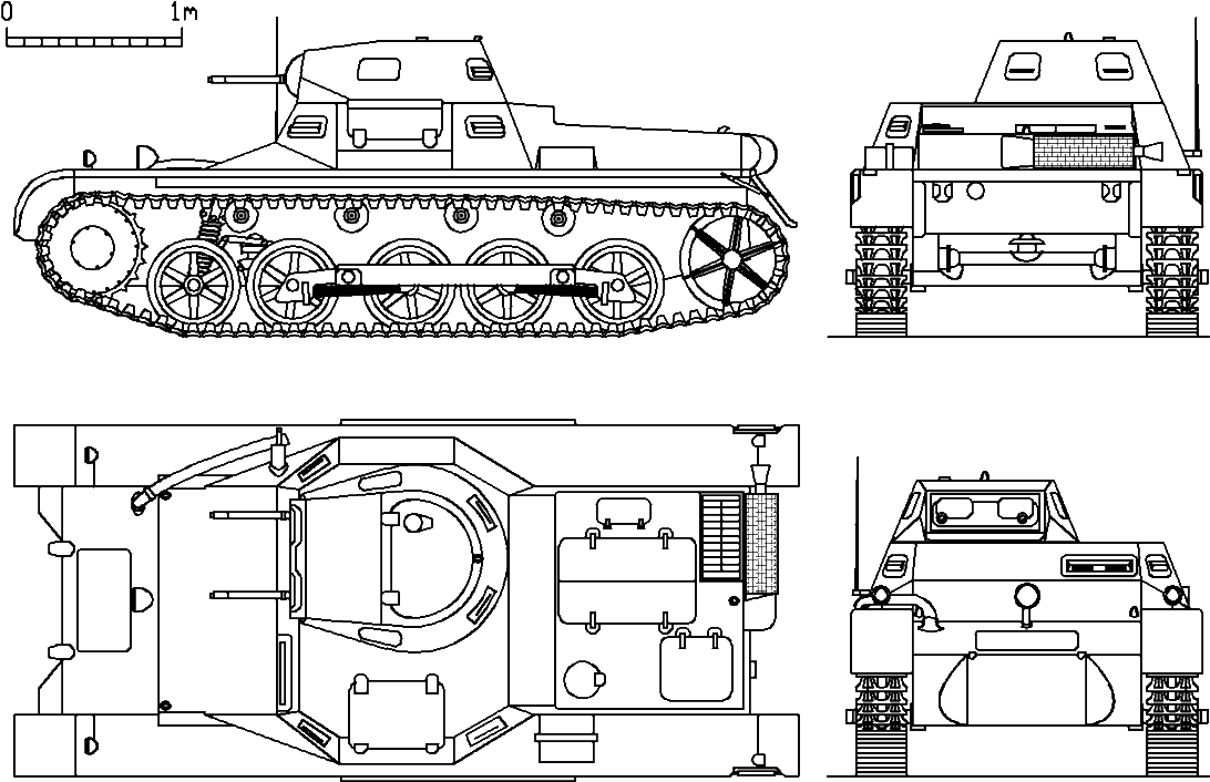 Panzer I B Plans - Panzer Ia (1200x800), Png Download