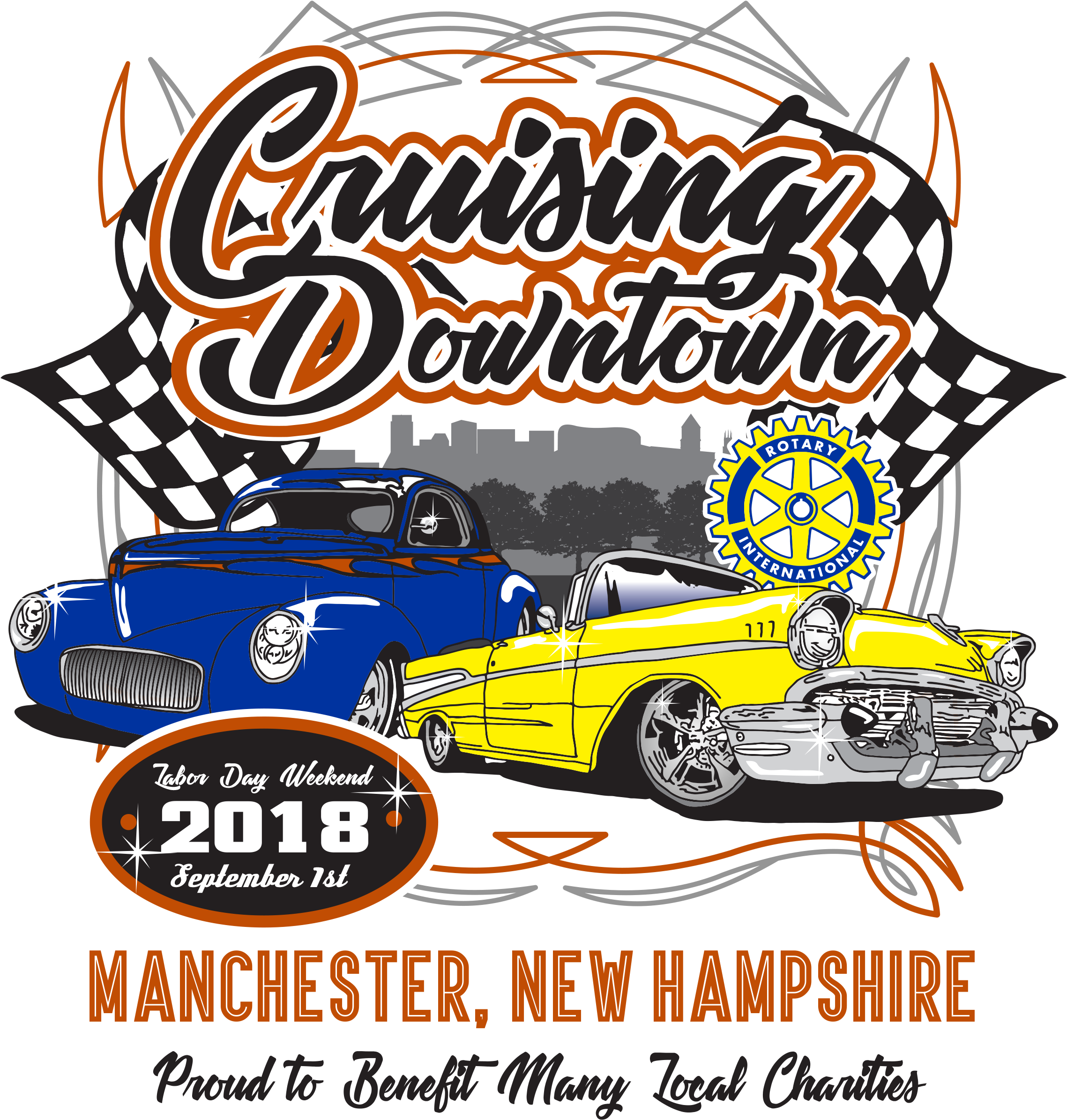 Cruising Downtown Manchester - Cruising Downtown Manchester 2018 (2489x2653), Png Download