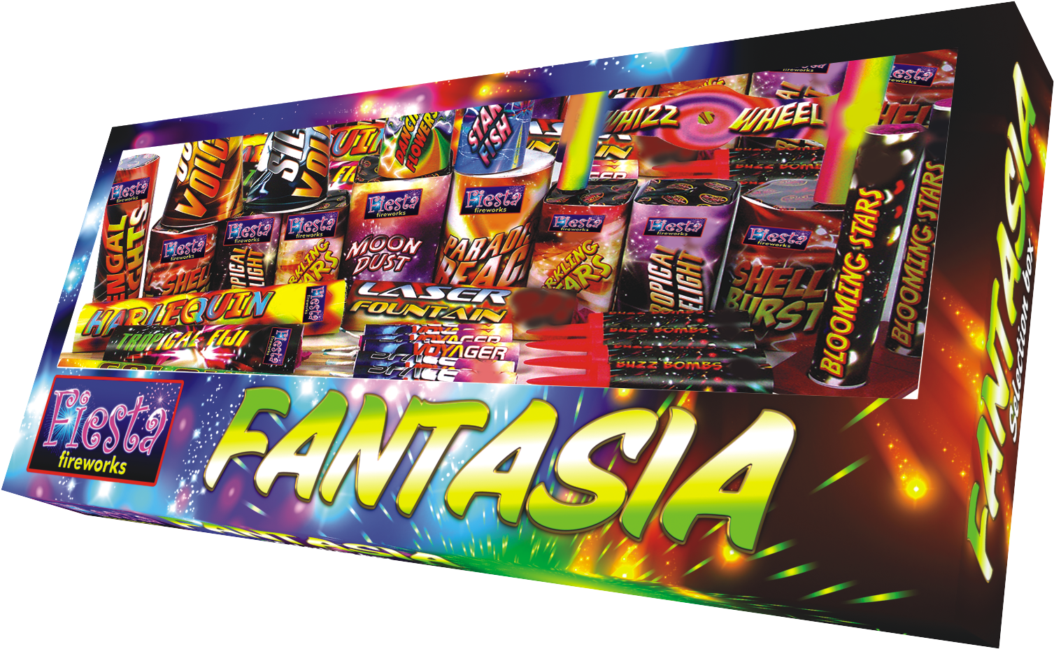 Fantasia Selection Box - Firework Selection Box Weko (1611x1014), Png Download