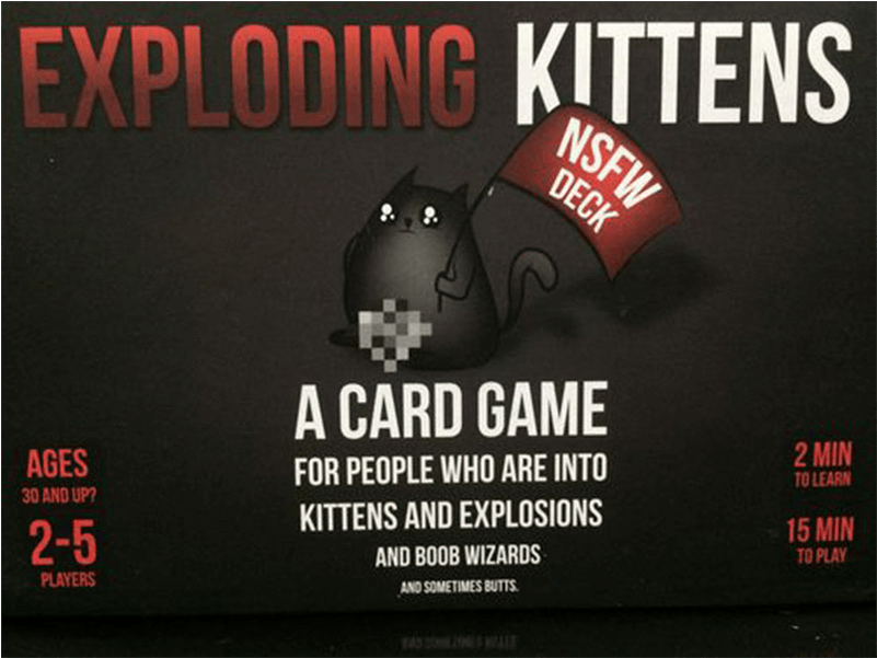 Nsfw Deck - Exploding Kittens Card Game Nsfw Edition (800x800), Png Download