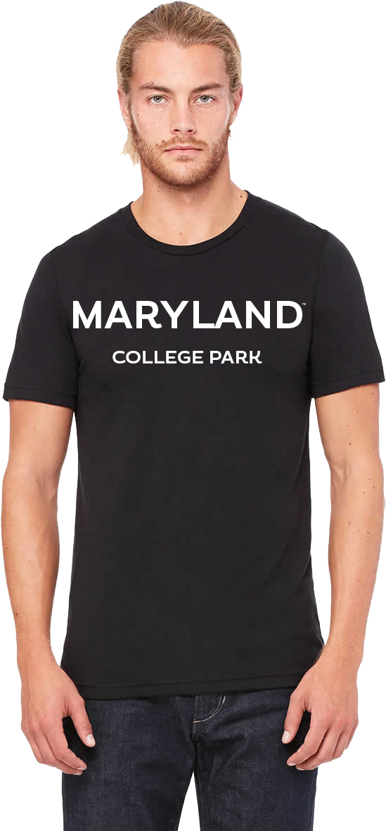 University Of Maryland Terrapins Men's Crew Neck Tee - Basementees Unisex - Premium Retail Fit Freshman Black, (960x1200), Png Download