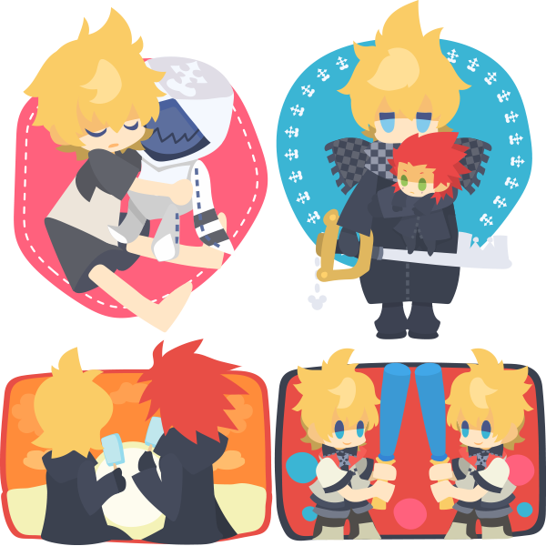 Roxas Kingdom Hearts Characters, Kingdom Hearts 3, (600x600), Png Download