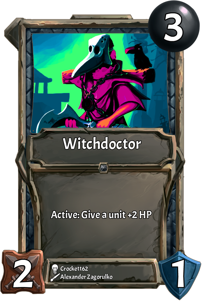 [card] Witchdoctor - Portable Network Graphics (700x1041), Png Download