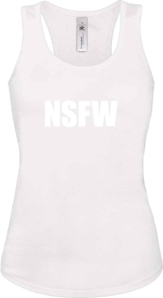 Nsfw T-shirt Tanktop White (1044x1044), Png Download