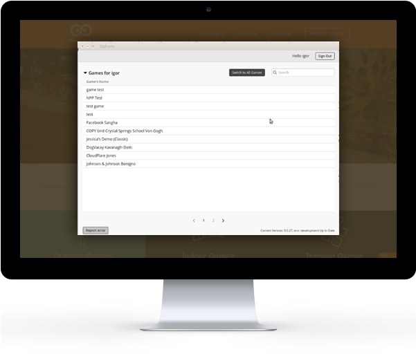 The Go Game Electron Application Slider 1 - Computer Monitor (600x547), Png Download