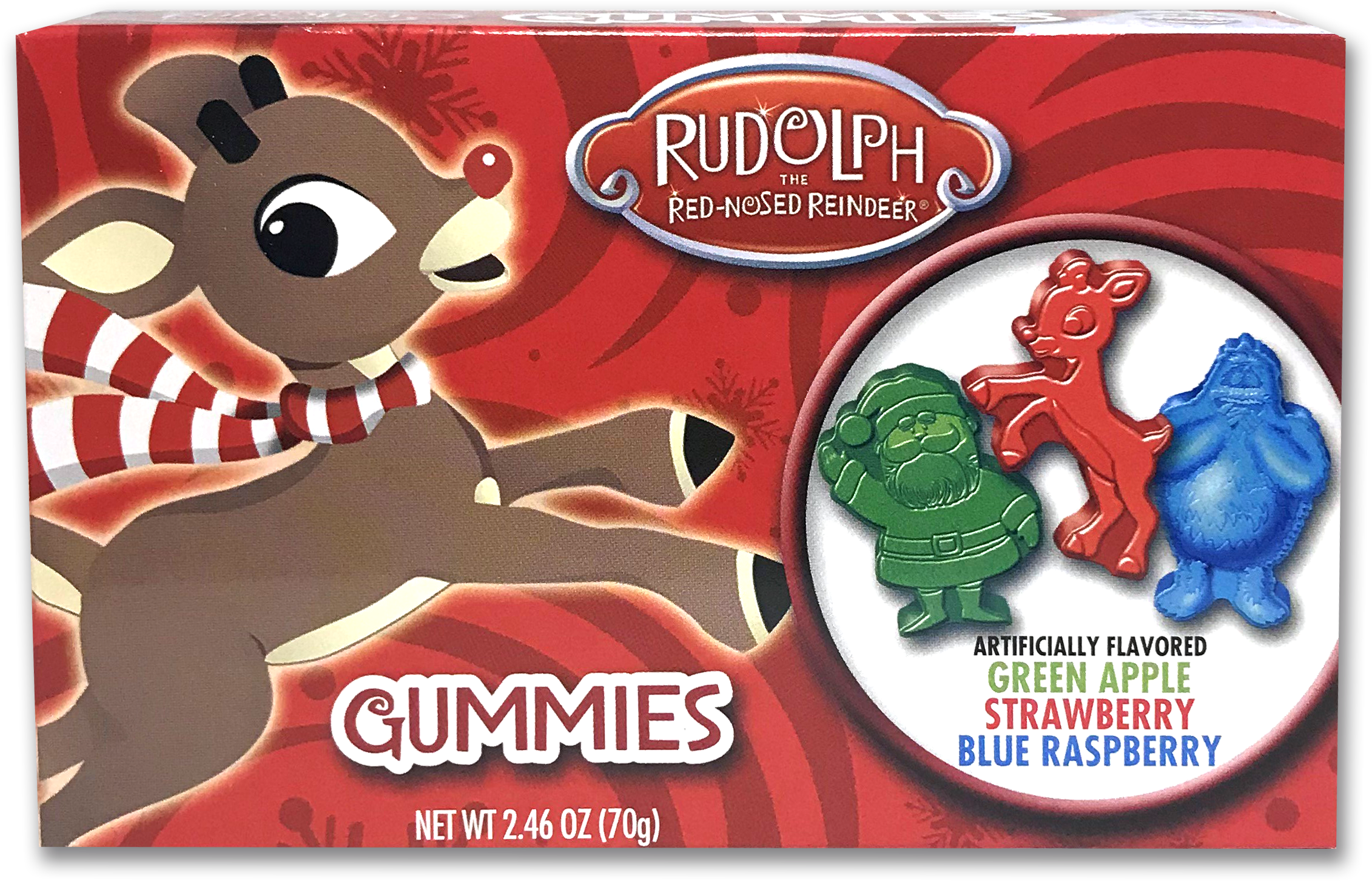 Rudolph Gummy Theater Box - Rudolph The Red-nosed Raindeer Play-a-sound Book And (2616x1659), Png Download