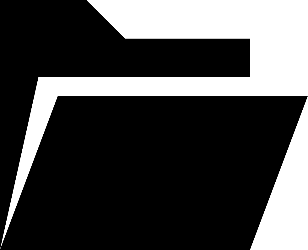 Png File Svg - Open Icon Black And White (981x798), Png Download