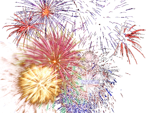 Fireworks Png Transparent Images - Fireworks Png .gif Transparent Background (640x480), Png Download