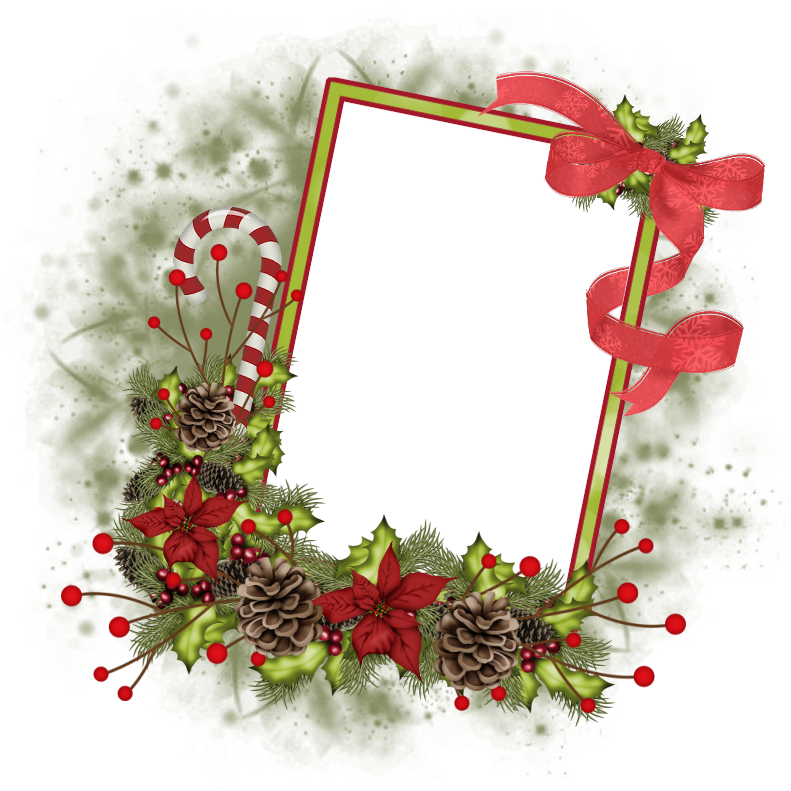 Paper Frames, Png Format, Digital Scrapbooking, Christmas - Verymany Png Christmas Cluster Frame (800x800), Png Download