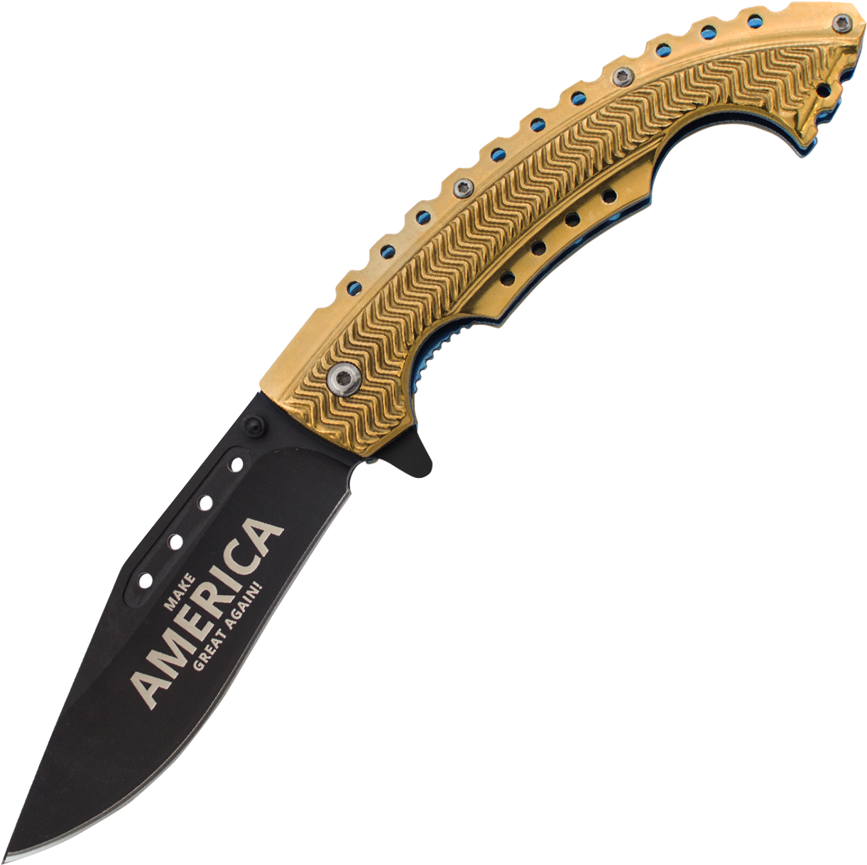 75" Trump Make America Great Again Gold Handle & Black - United States Of America (1500x1500), Png Download