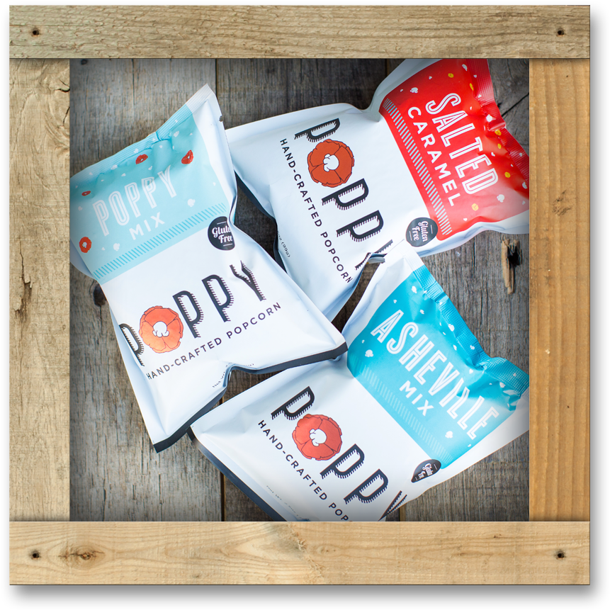 Poppy Handcrafted Popcorn (892x898), Png Download