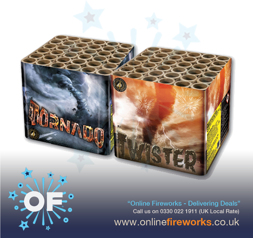Tornado Twister By Zeus Fireworks From Online Fireworks - Rockets Pack Uk (1000x1000), Png Download