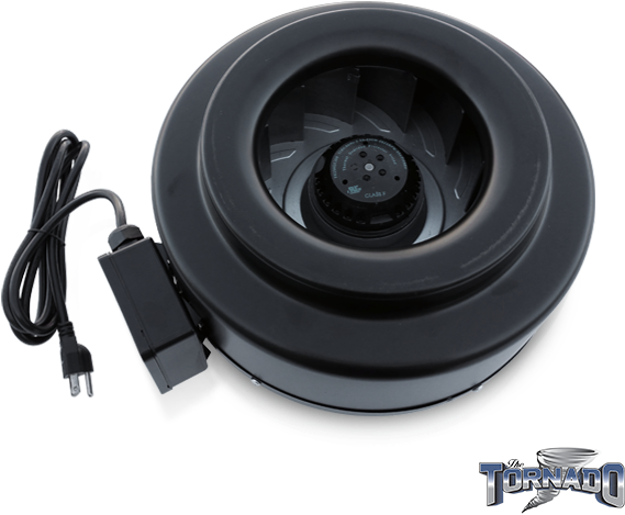 Tornado 6″ Inline Fan 435 Cfm - Tornado Fan (600x600), Png Download