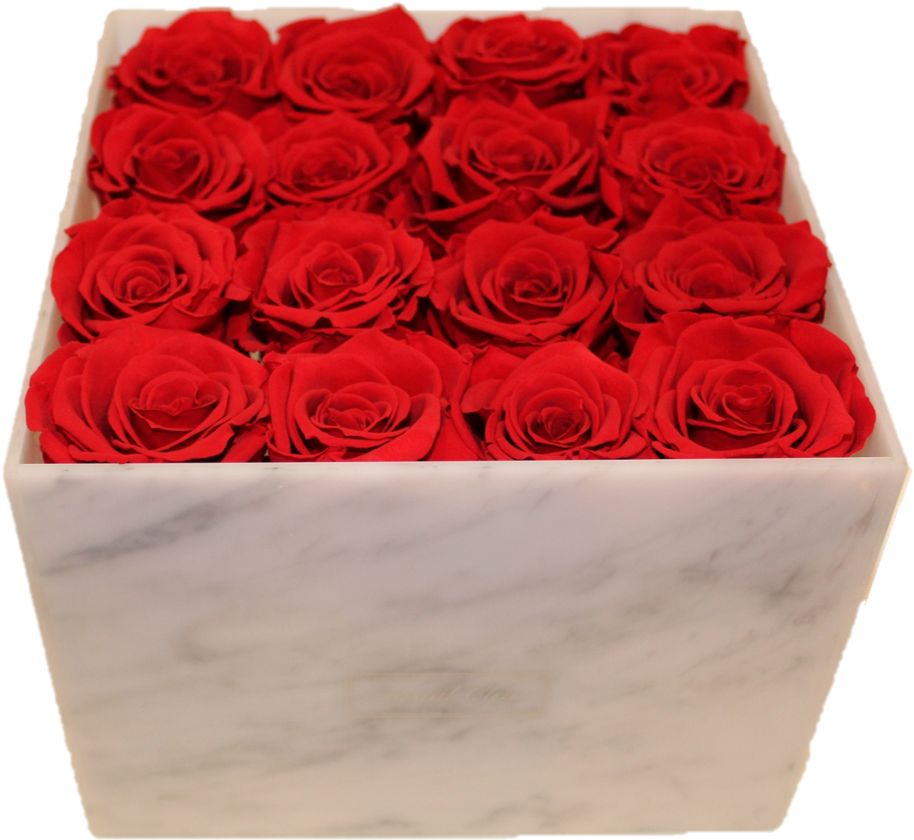 Clip Art Medium White/grey Marble Acrylic Rose Box - Marble (998x943), Png Download