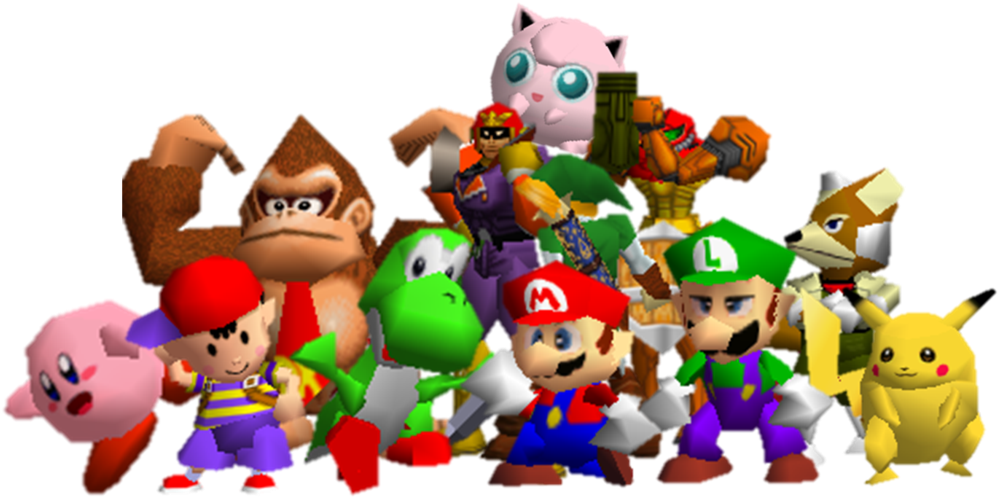 Ah Super Smash Bros, Esse Jogo Maravilhoso Que Sai - Super Smash Bros 64 Png (1024x524), Png Download