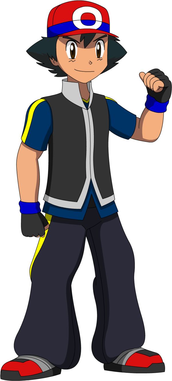 Ash Ketchum Orre Outfit By Lucarioshirona - Ash Ketchum New Outfit (600x1331), Png Download