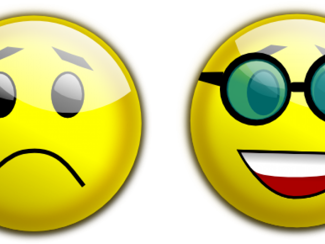 Sad To Happy Face (640x480), Png Download