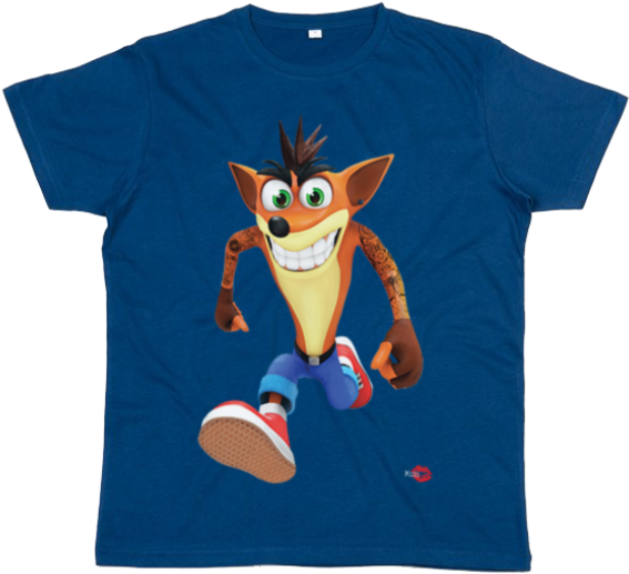 Crash Bandicoot T-shirt £24 From Kiss Clothing - Fflying Crash Adjustable Snapback Hip-hop Baseball (610x561), Png Download