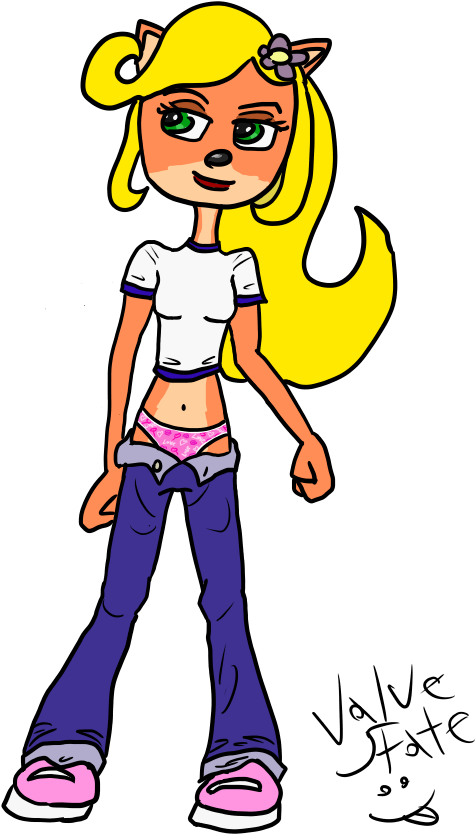 Coco Bandicoot - Crash Bandicoot Coco Panties (616x936), Png Download