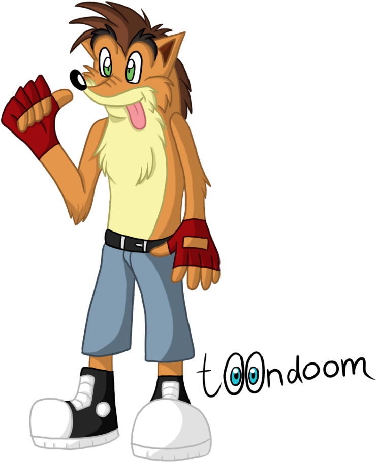 Crash Bandicoot By T00ndoom - Crash Bandicoot (811x986), Png Download