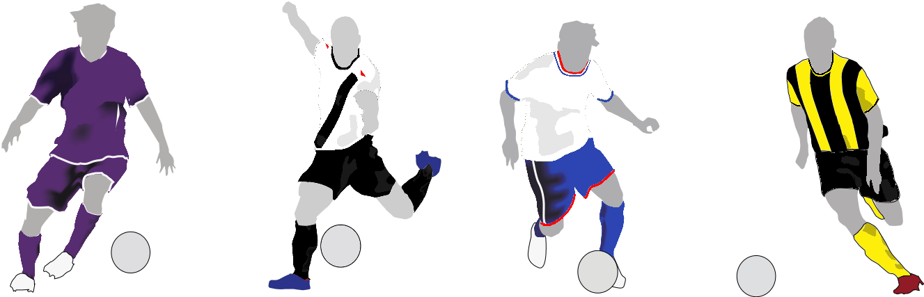 2 Grandes Y 2 Medianos Del Fútbol Uruguayo - Kick Up A Soccer Ball (1342x426), Png Download